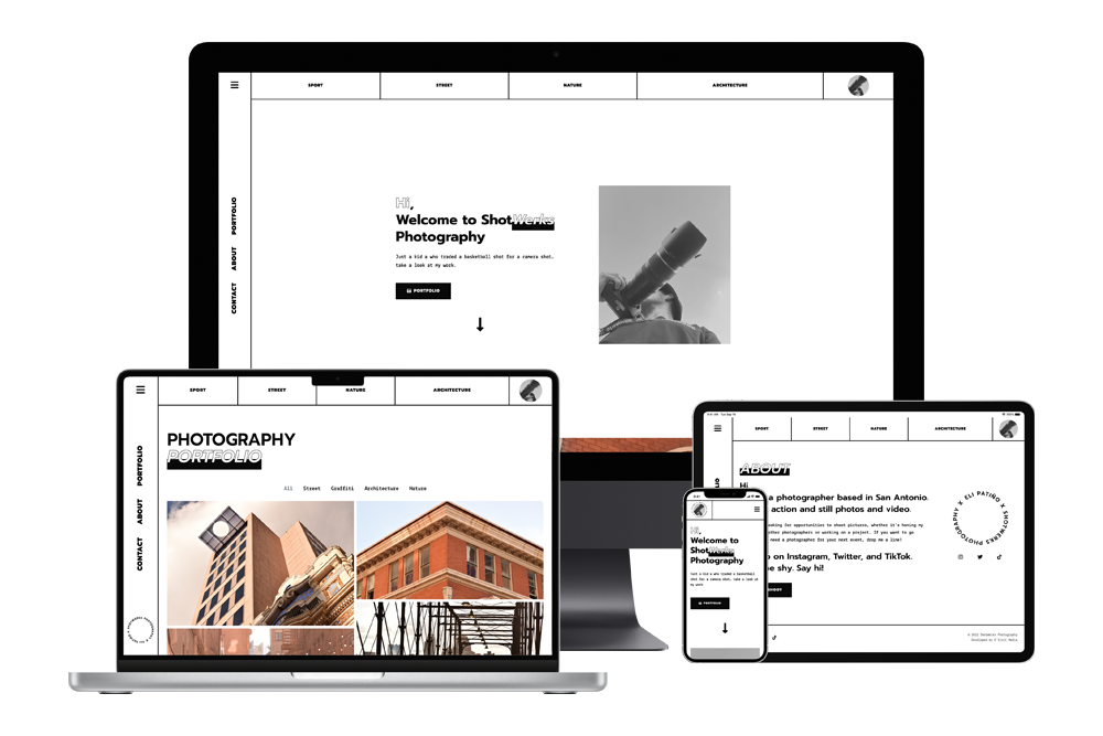 Photography Website | WordPress Web Design and Development | E'finit Media San Antonio